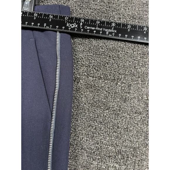 Rebel Wilson Angels Pants Womens Size 34 Navy Blue Side Zip Trim Ankle Trousers - Picture 6 of 8